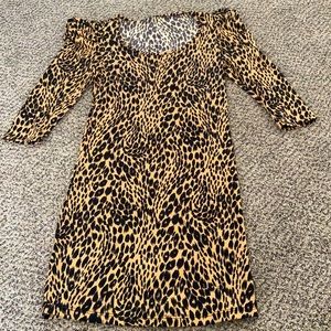 Forever 21 leopard mini dress size S great condition🔥 🐆